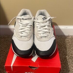 Nike Air Max White and Black Sneakers